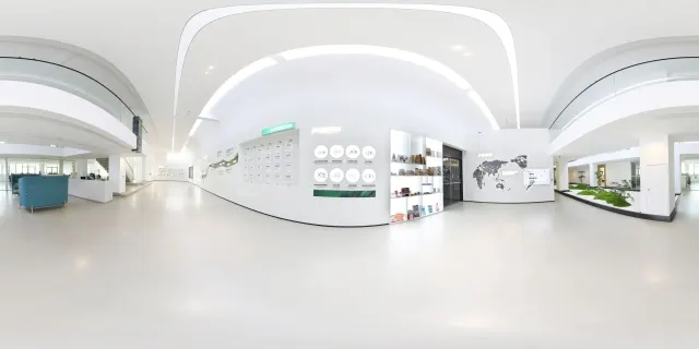 360° panorama of YAOSHG flexographic printing machine product showroom